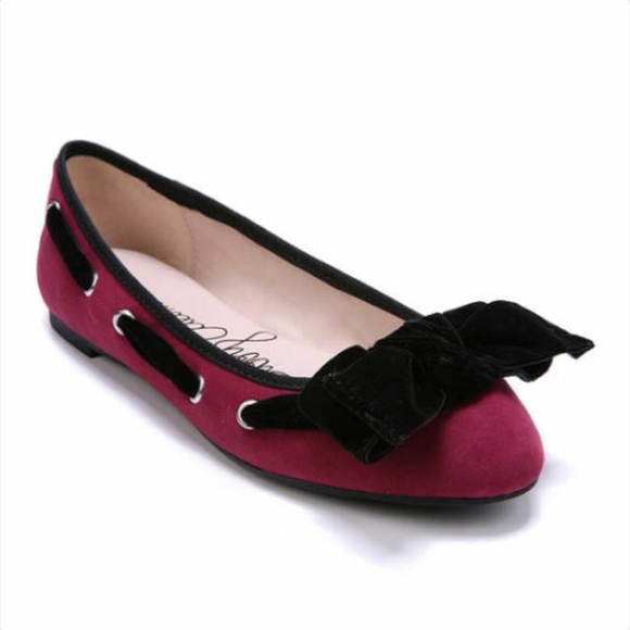 libby. edelman Shoes - Libby Edelman Casey Velvet Bow Ballet Flats